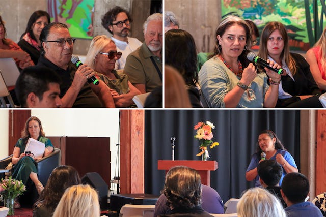 Participants at the event exploring themes highlighted by the publication.