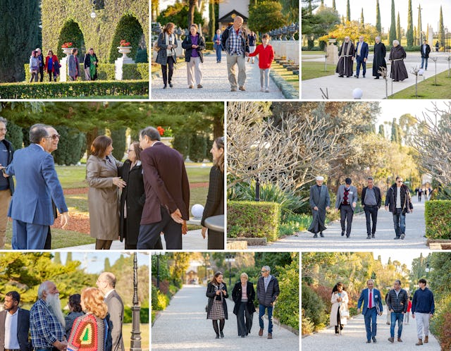 Participants had an opportunity to visit the Shrine of Bahá’u’lláh and the surrounding gardens, offering them a respite from ongoing societal challenges and an opportunity to foster mutual understanding.