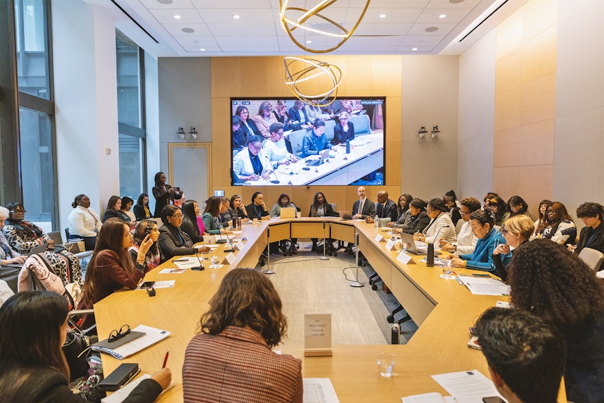During the Commission, the BIC hosted an event entitled In Full Partnership: Women’s Advancement as a Prerequisite for Peaceful Societies. The forum brought together representatives of Member States, UN agencies, and civil society to explore the cultural and conceptual advances needed to overcome the root causes of prejudice, particularly against women.