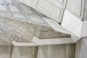 Marble installation begins under the trellis, work on paths advances, landscaping and ‘Akká Visitors’ Centre near completion—marking major progress at the site.