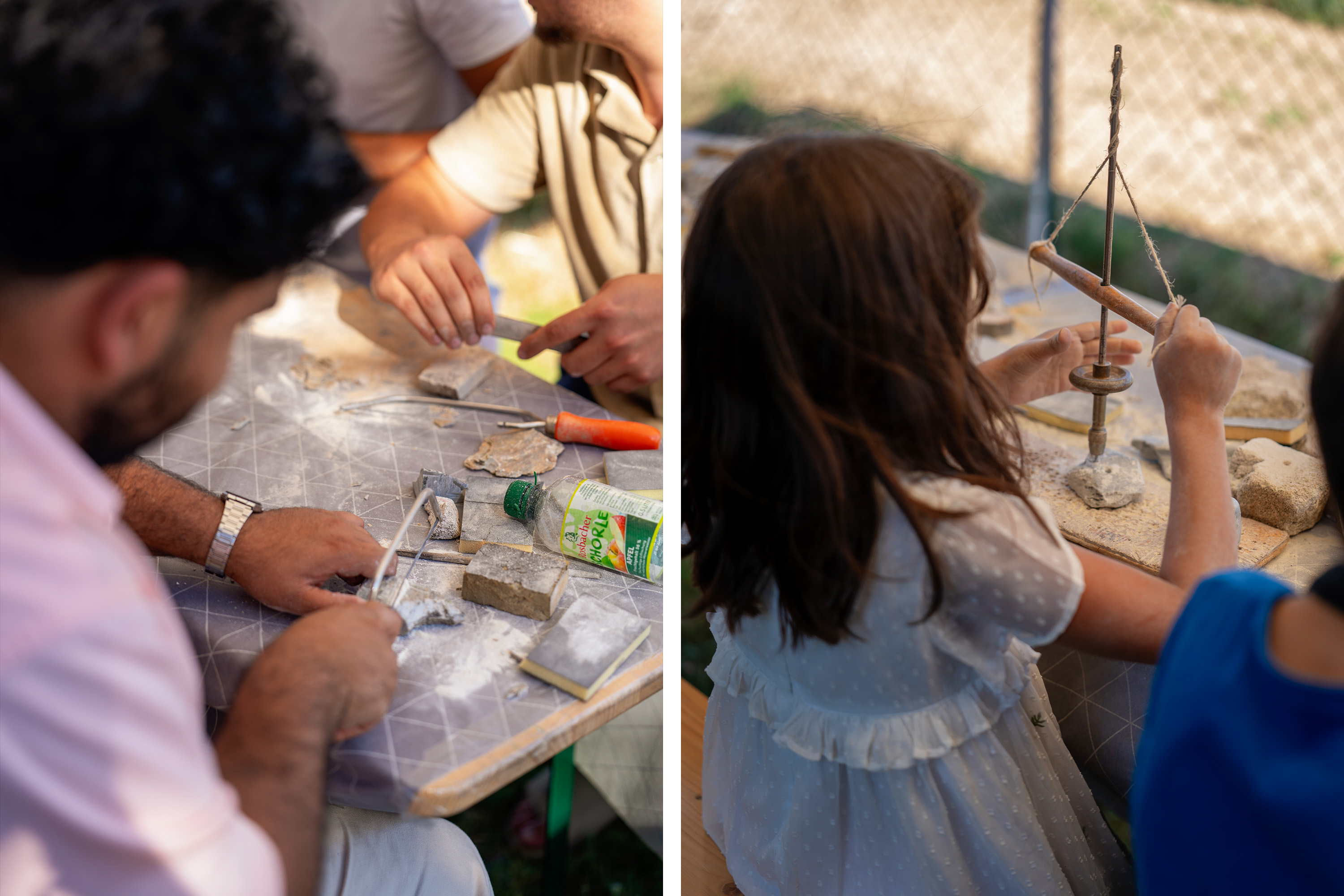 Une autre vue des activités artisanales pendant le festival.