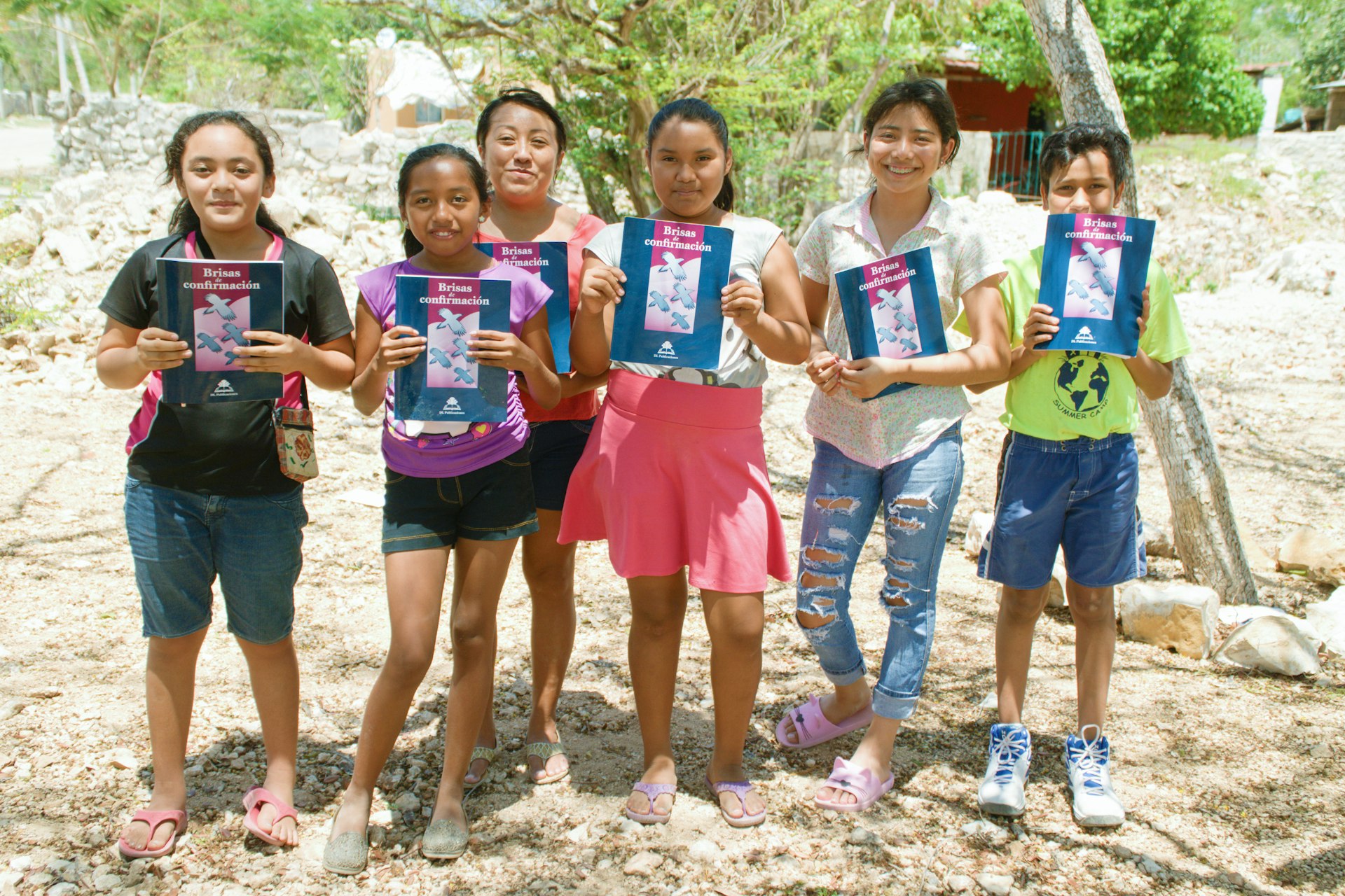 A view of young people engaging in community-building activities.