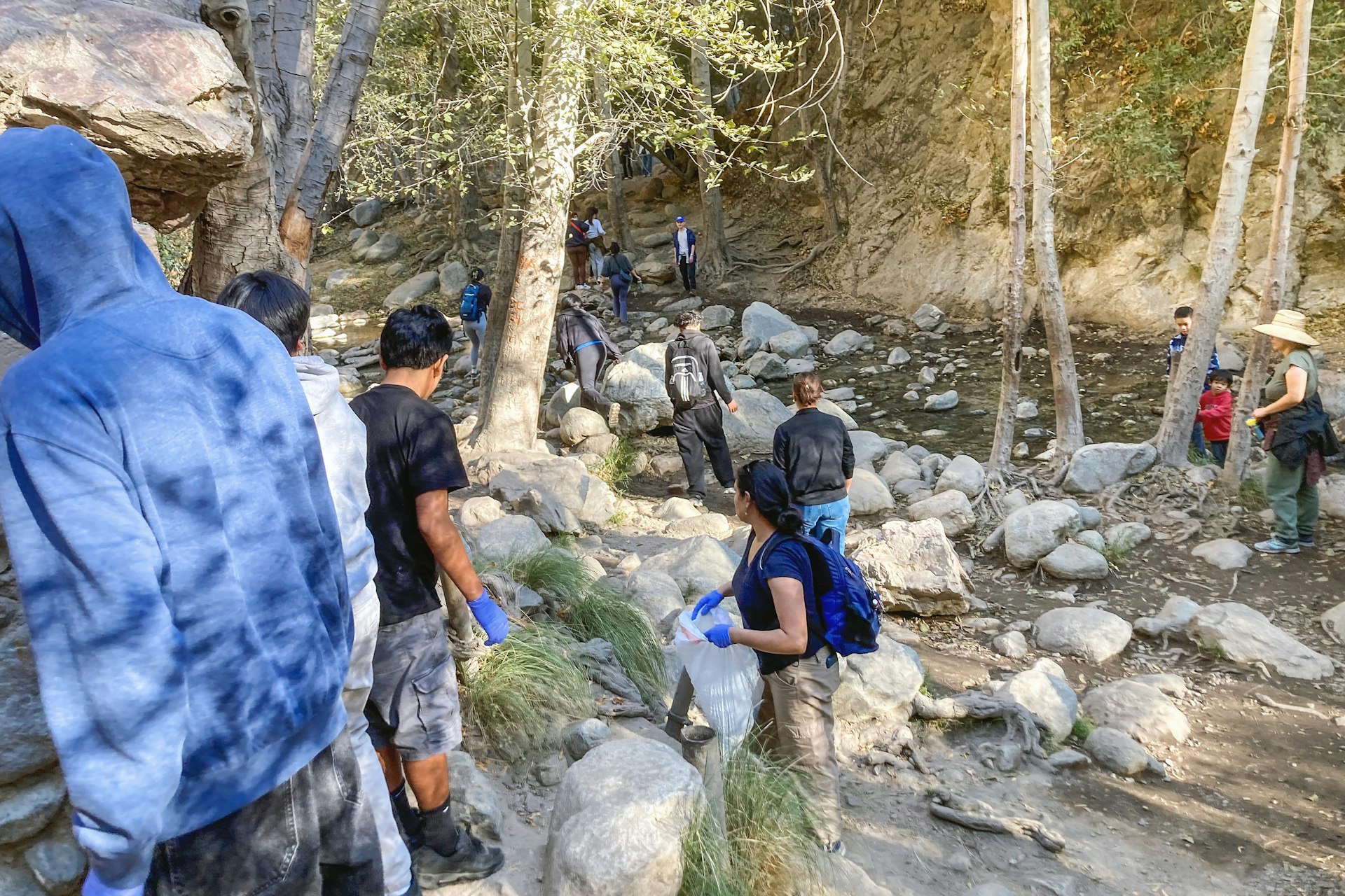 Just days before the fires, a youth group gathered in Eaton Canyon for a service project, cleaning the very area where the blaze would move through.