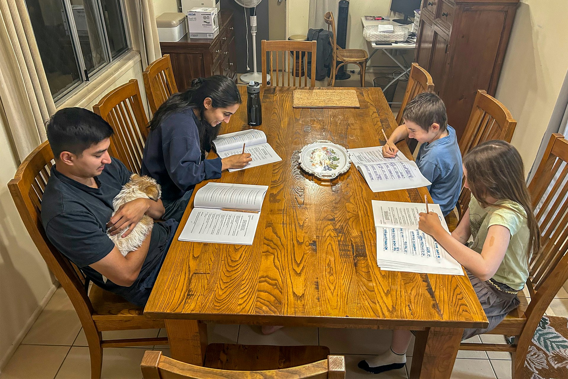 The gardening initiatives have inspired other collective projects, such as a small “Homework Club” for children.