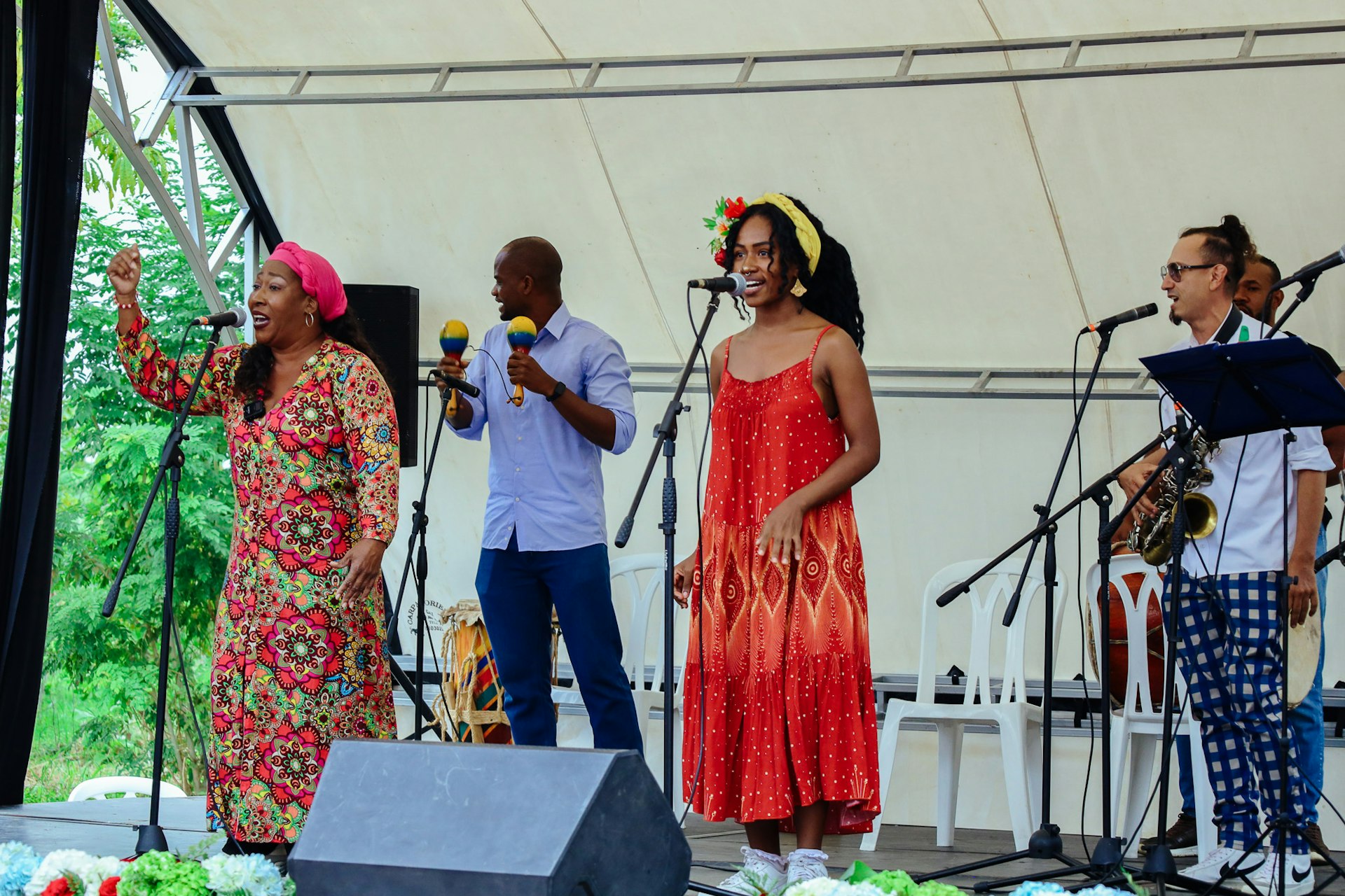 A view of a musical presentation given in celebration of FUNDAEC's 50th anniversary.