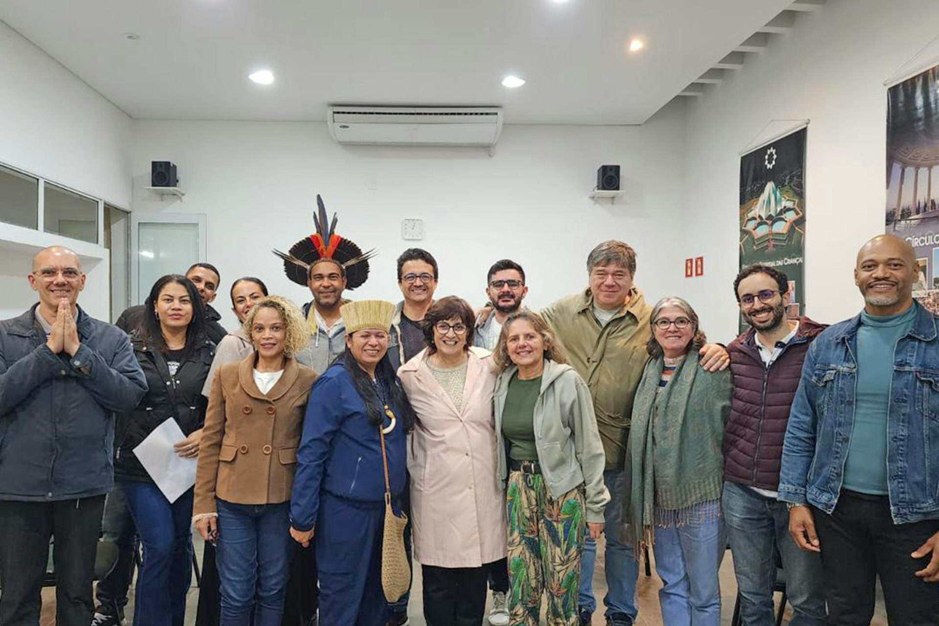 Government officials, religious leaders, and civil society representatives engage in meaningful dialogue at forums organized by the Bahá’í Office of External Affairs in Brazil, exploring shared foundations and social progress.