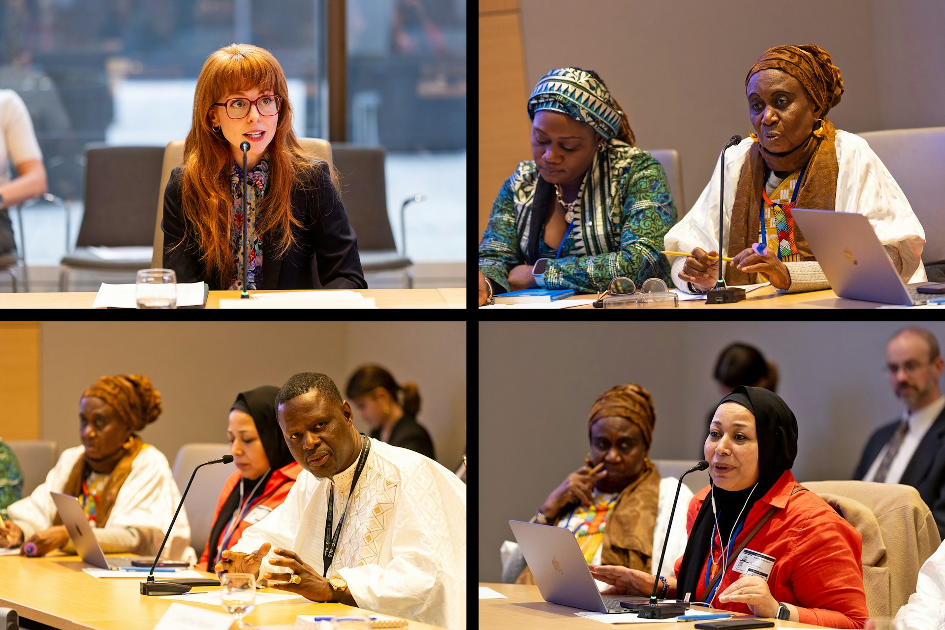 A view of some of the speakers at an event which explored three decades of progress toward gender equality in Canada.