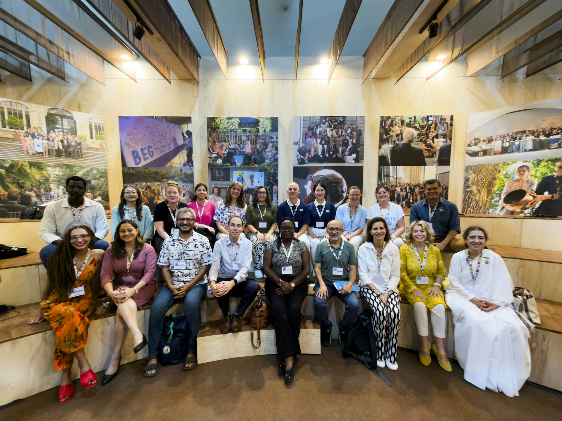 A group photo of attendees and panelists at the “The Role of Faith Communities in Building an Ethic of Care and Climate Justice” forum.