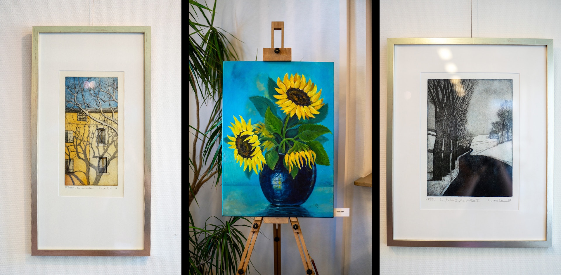 An exhibition in the visitor center displayed works by artists from Hofheim and Langenhain.