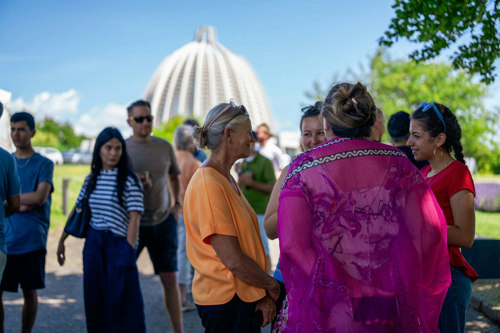 Attendees socializing and meeting people from diverse backgrounds.