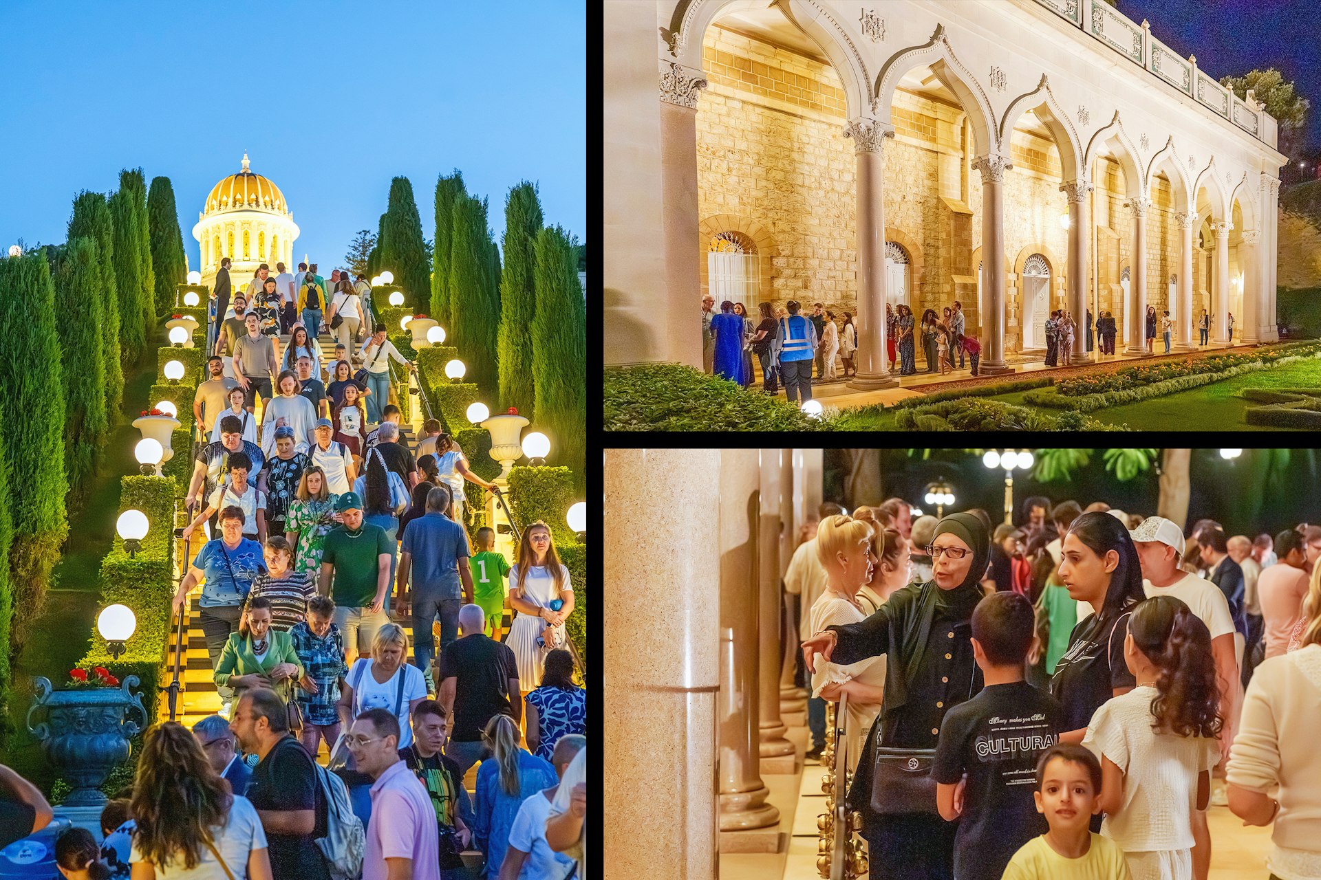 Visitors had the opportunity to visit the Shrine of the Báb and enter its sacred precincts.