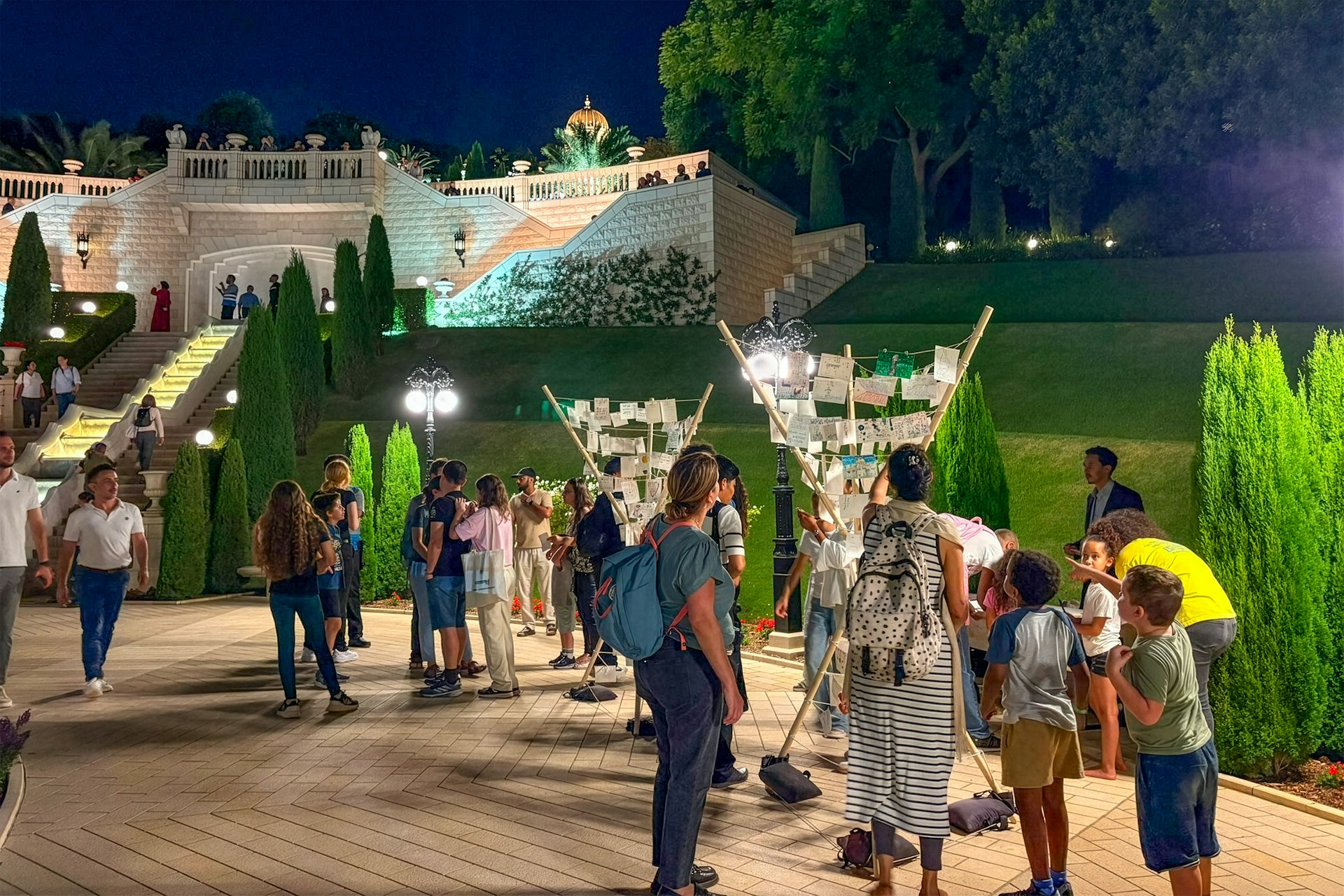 The “Terraces by Night” initiative—first held in 2019 to commemorate the bicentenary of the Birth of the Báb—has become a cherished event in Haifa.