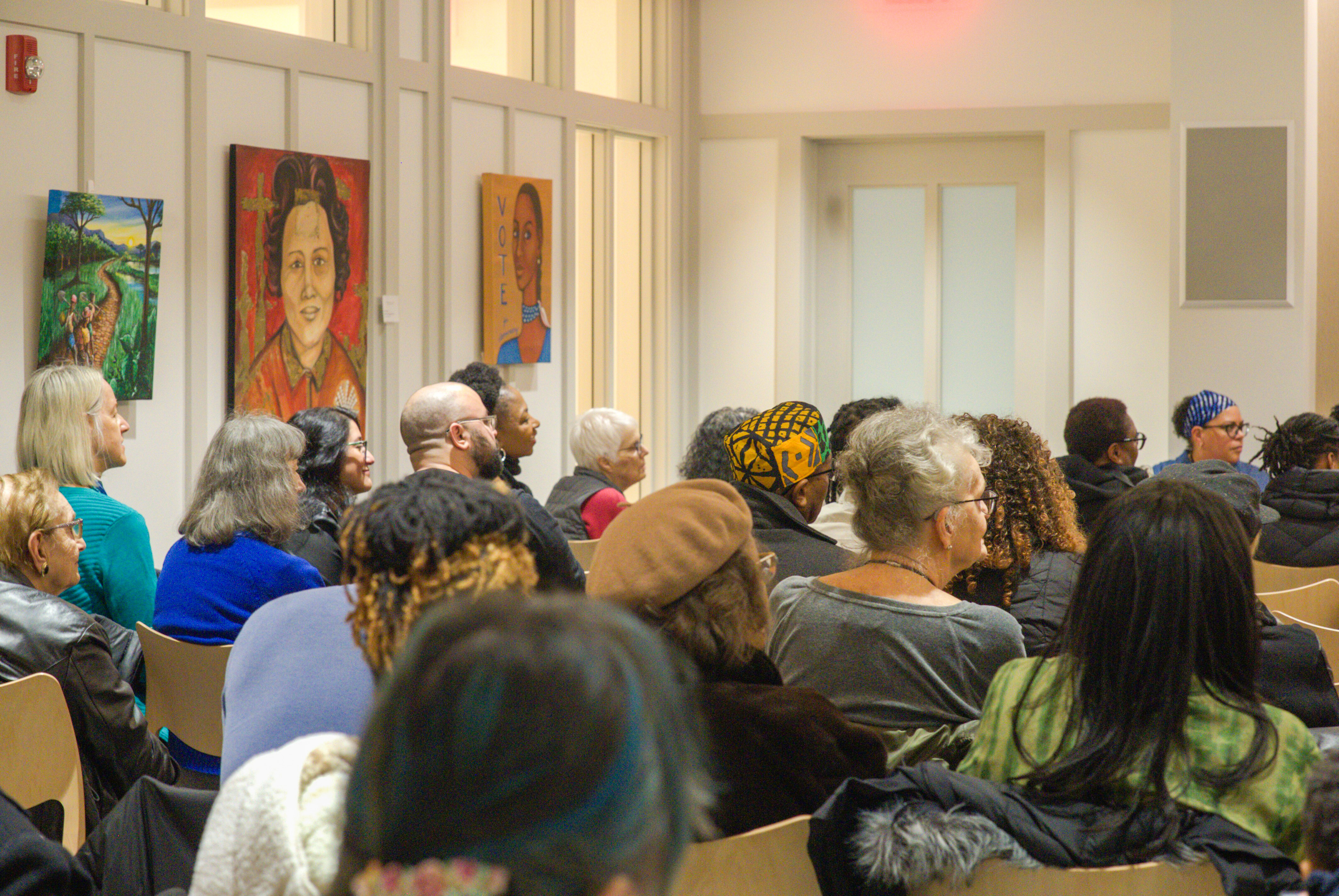 At the Bahá’í House of Worship in Wilmette, an art exhibit titled “The Legacy Continues” showcased work by local artists, marking Black History Month.