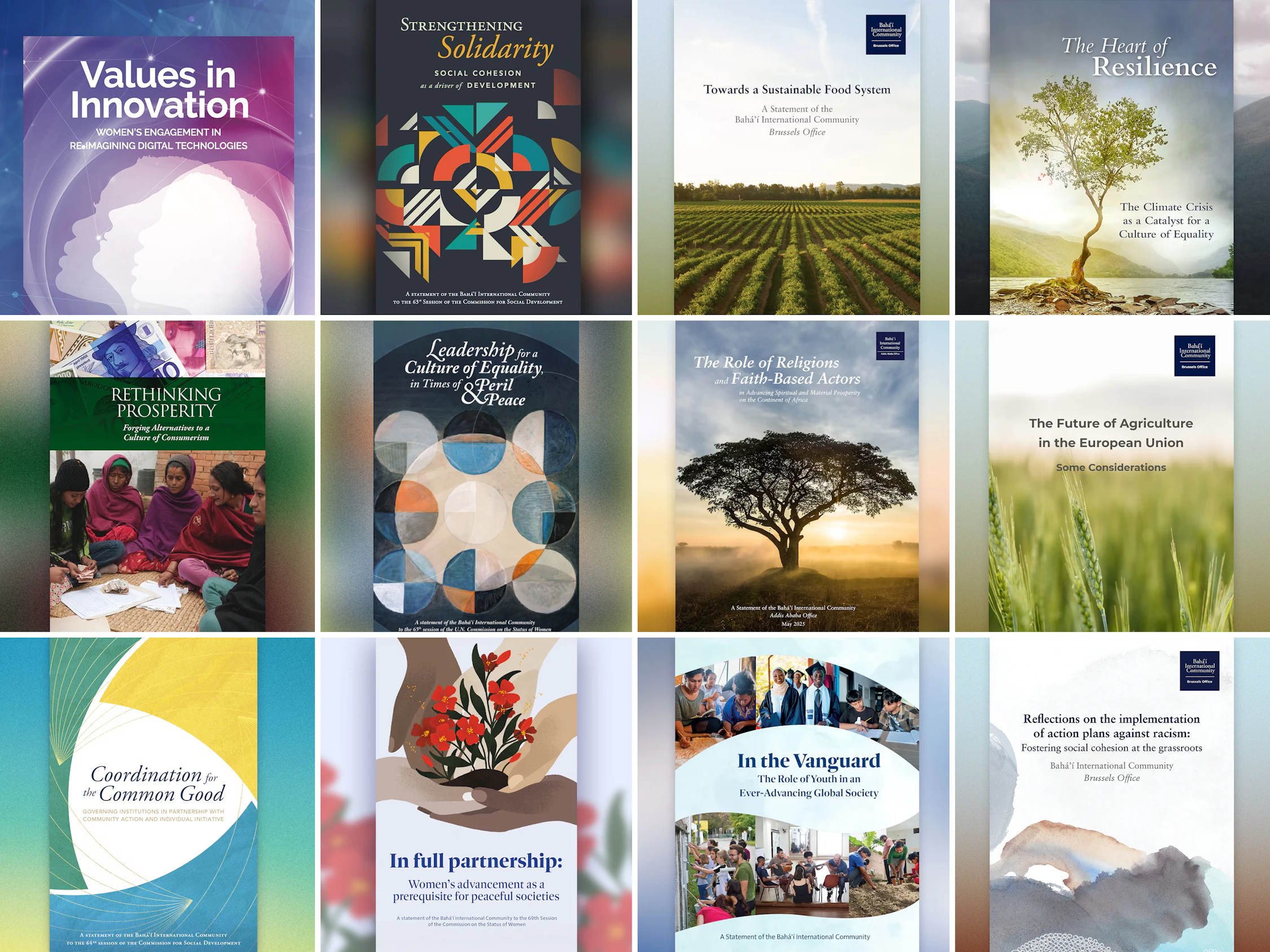 Quelques déclarations publiées par la Communauté internationale bahá’íe au cours des dernières années.