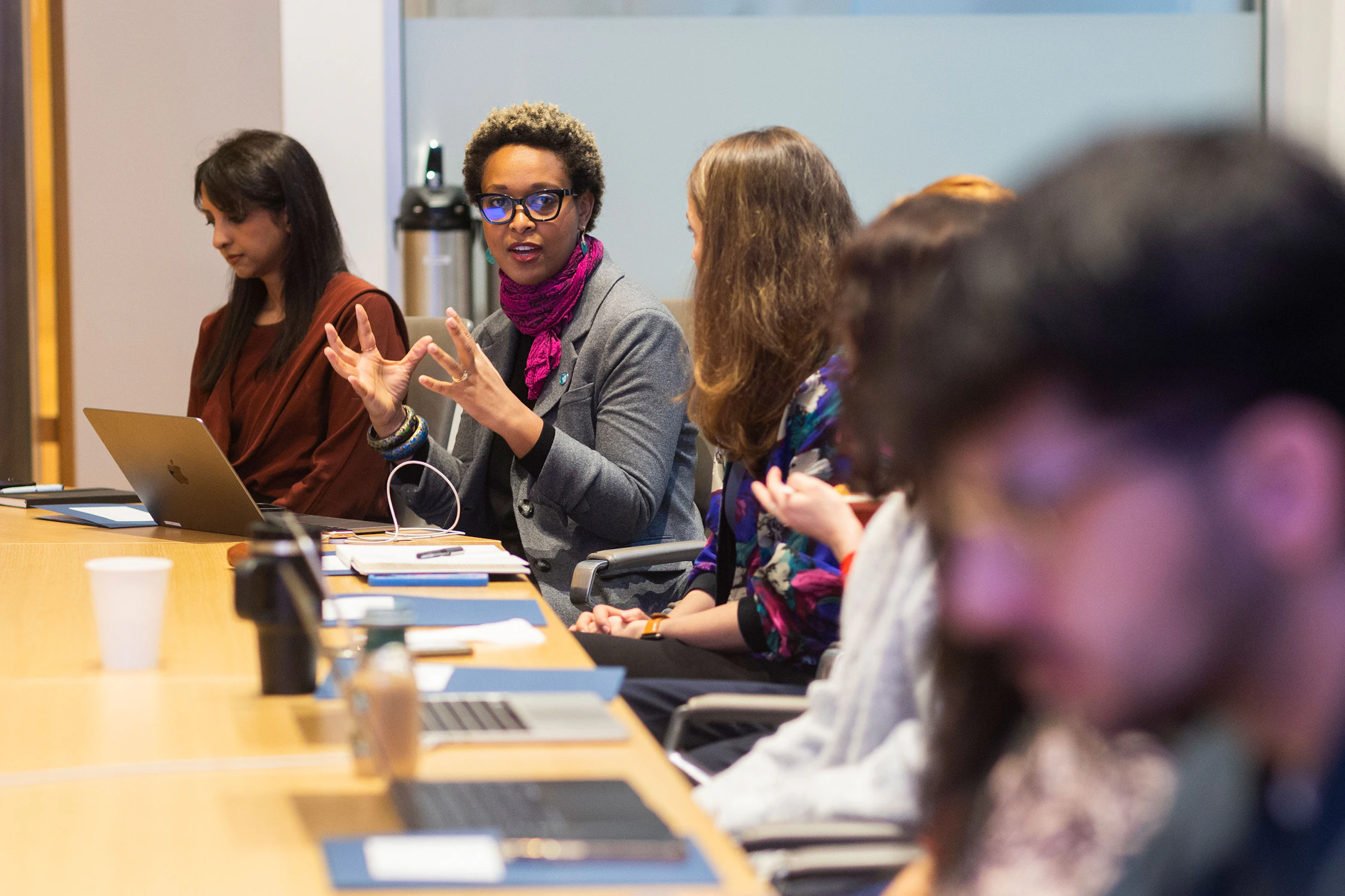 Liliane Nkunzimana, représentante de la BIC, s'exprimant lors d'un évènement organisé pendant la CSW70. Cette année, la BIC a cherché à proposer une nouvelle conception de la justice, une conception qui vise l’apaisement et le renforcement des liens sociaux, et à montrer à quoi elle pourrait ressembler si cette approche était adoptée par les individus, les communautés et les institutions.