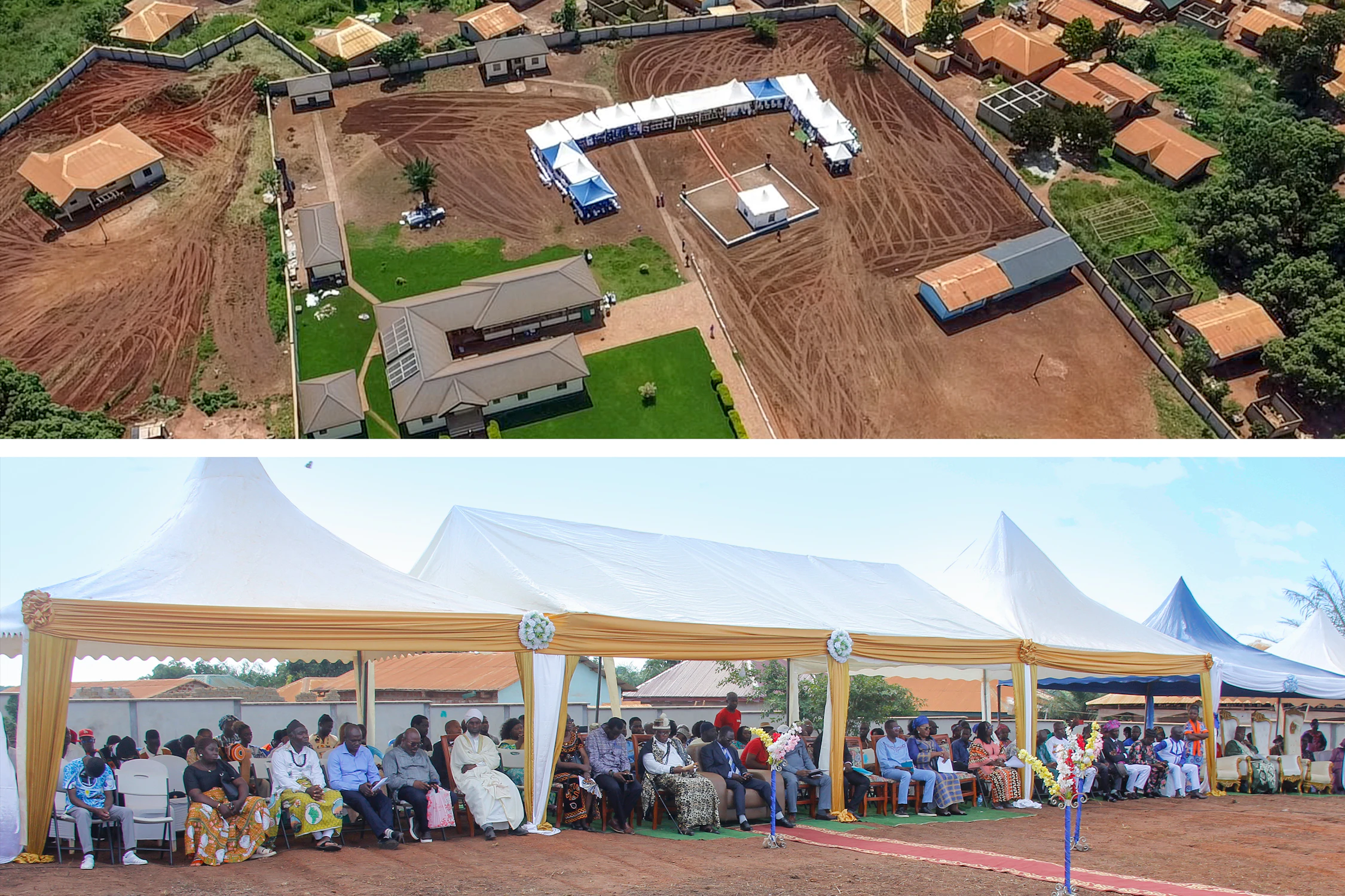 Quelque 1 000 habitants de Batouri et des villages environnants se sont réunis pour le dévoilement du projet de la première maison d’adoration bahá’íe locale du Cameroun.
