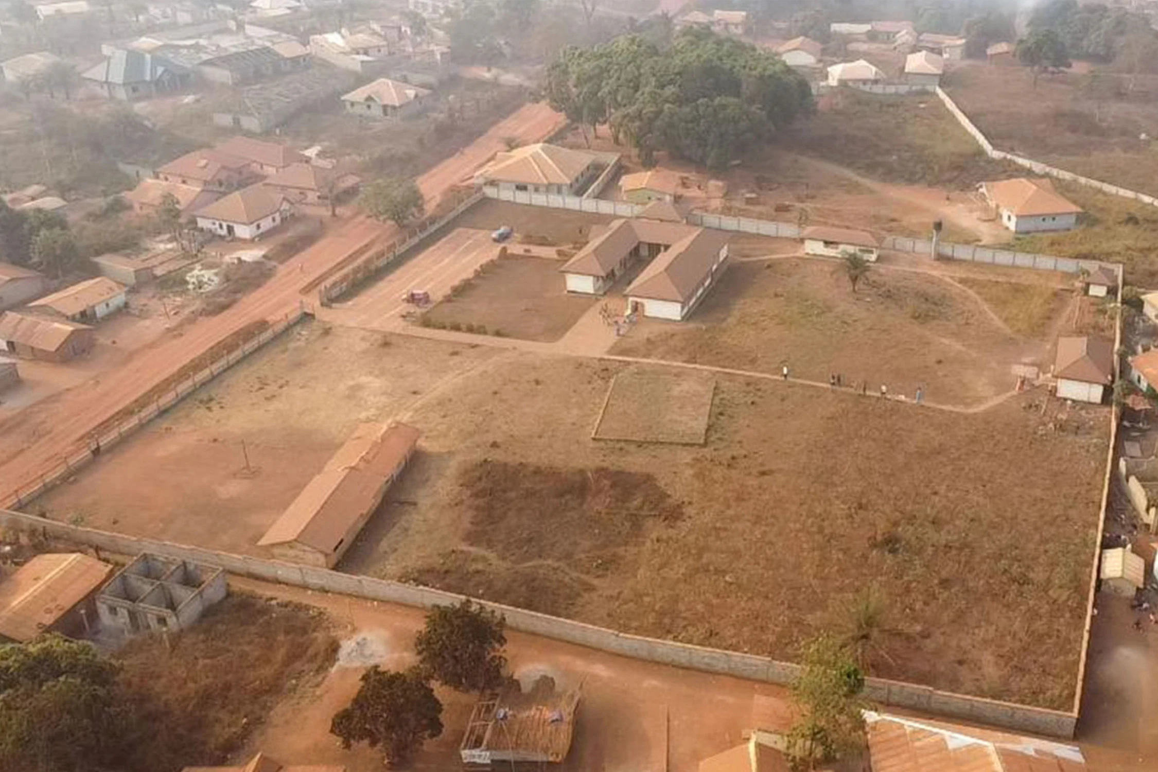Vue du site où sera construite la future maison d’adoration.