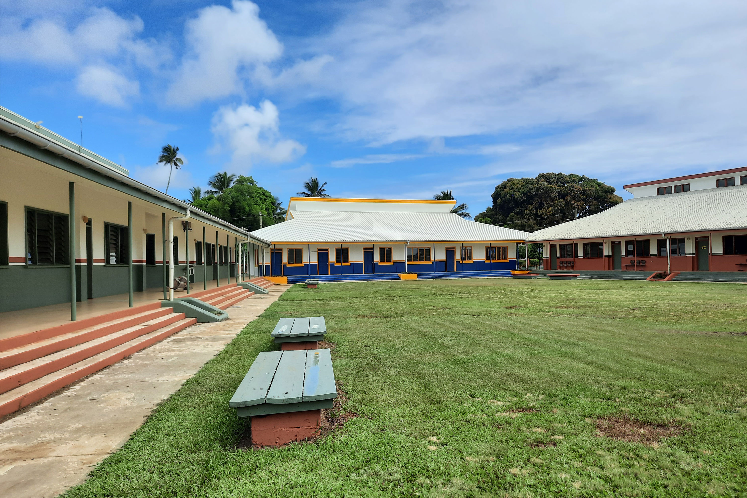 A view of the grounds of Ocean of Light International School.