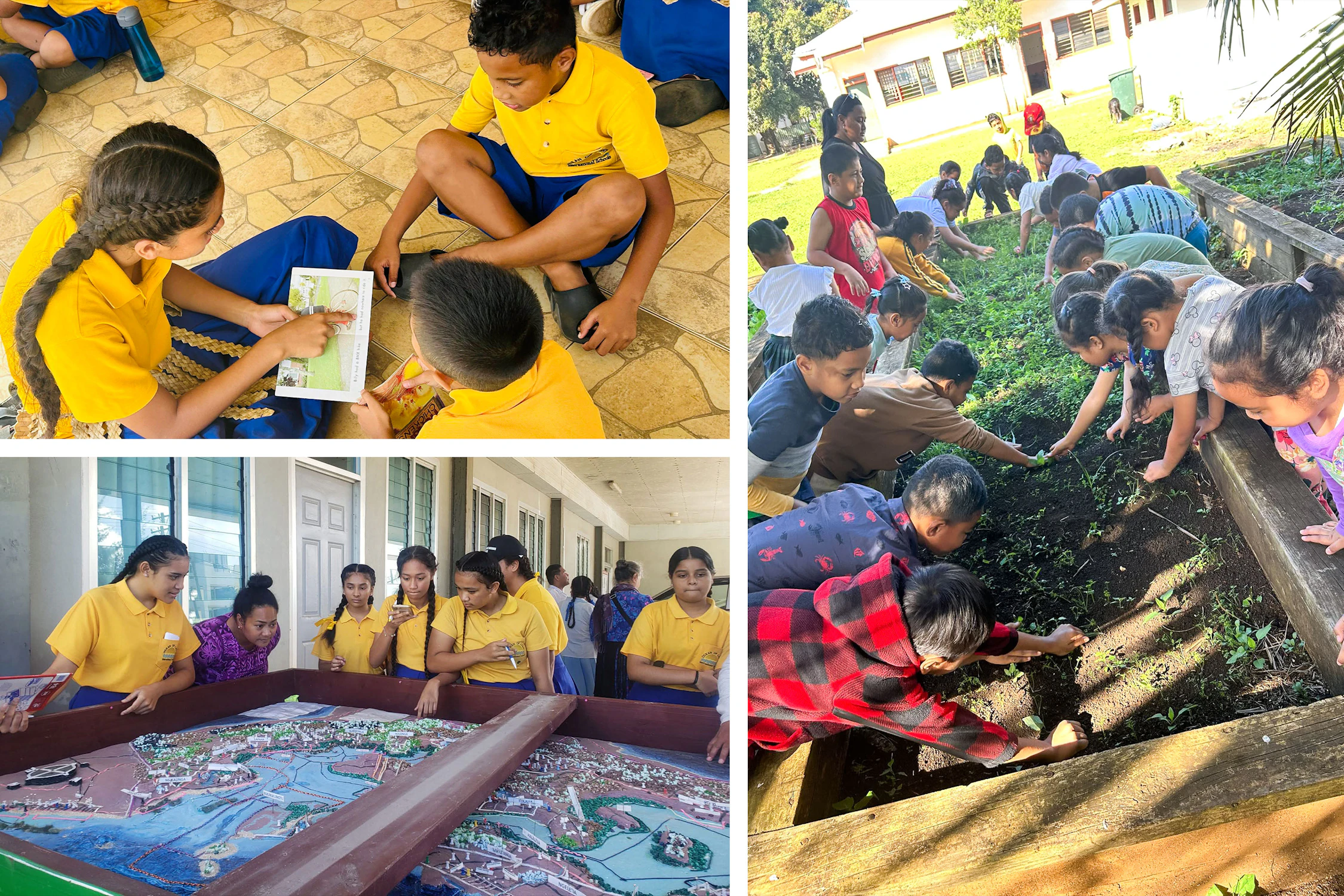 Des élèves de l’école participent à diverses activités artistiques et scientifiques qui complètent leur programme scolaire.