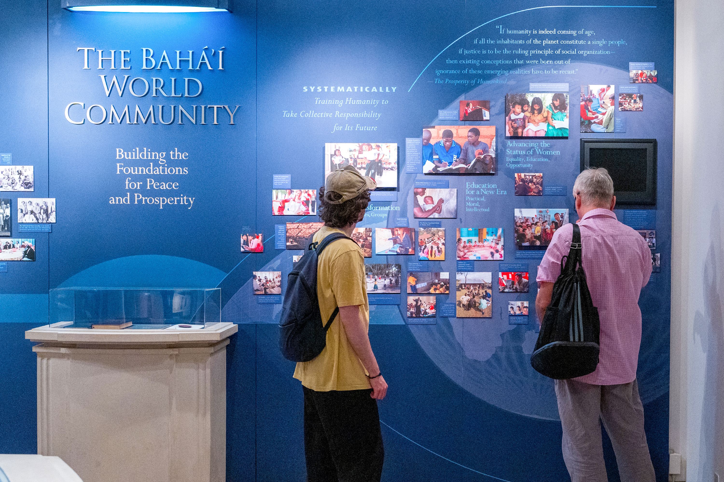 Another view of visitors.