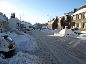 Newtown Street in snow