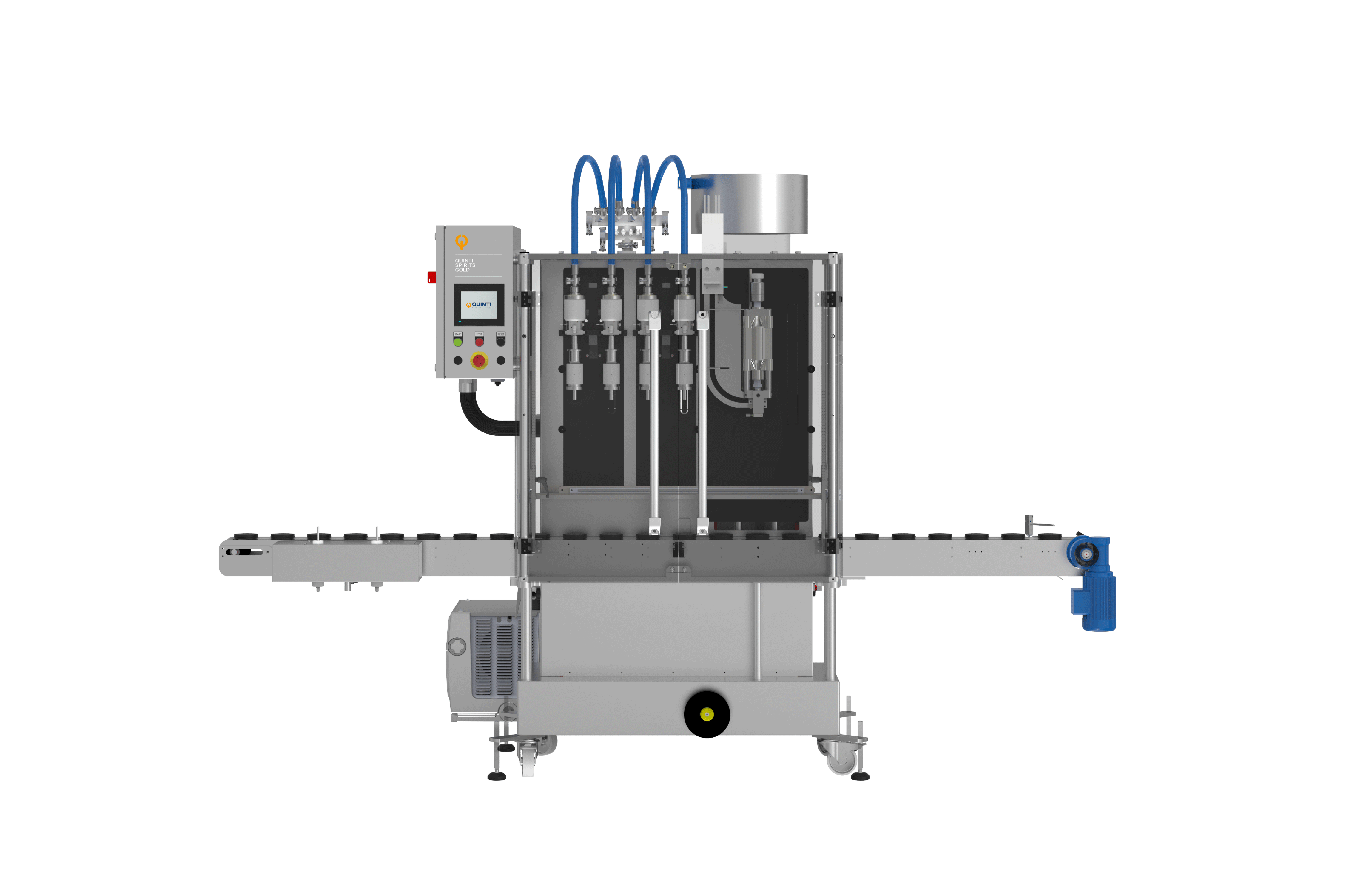 Monoblocco riempimento e tappatura per spirits