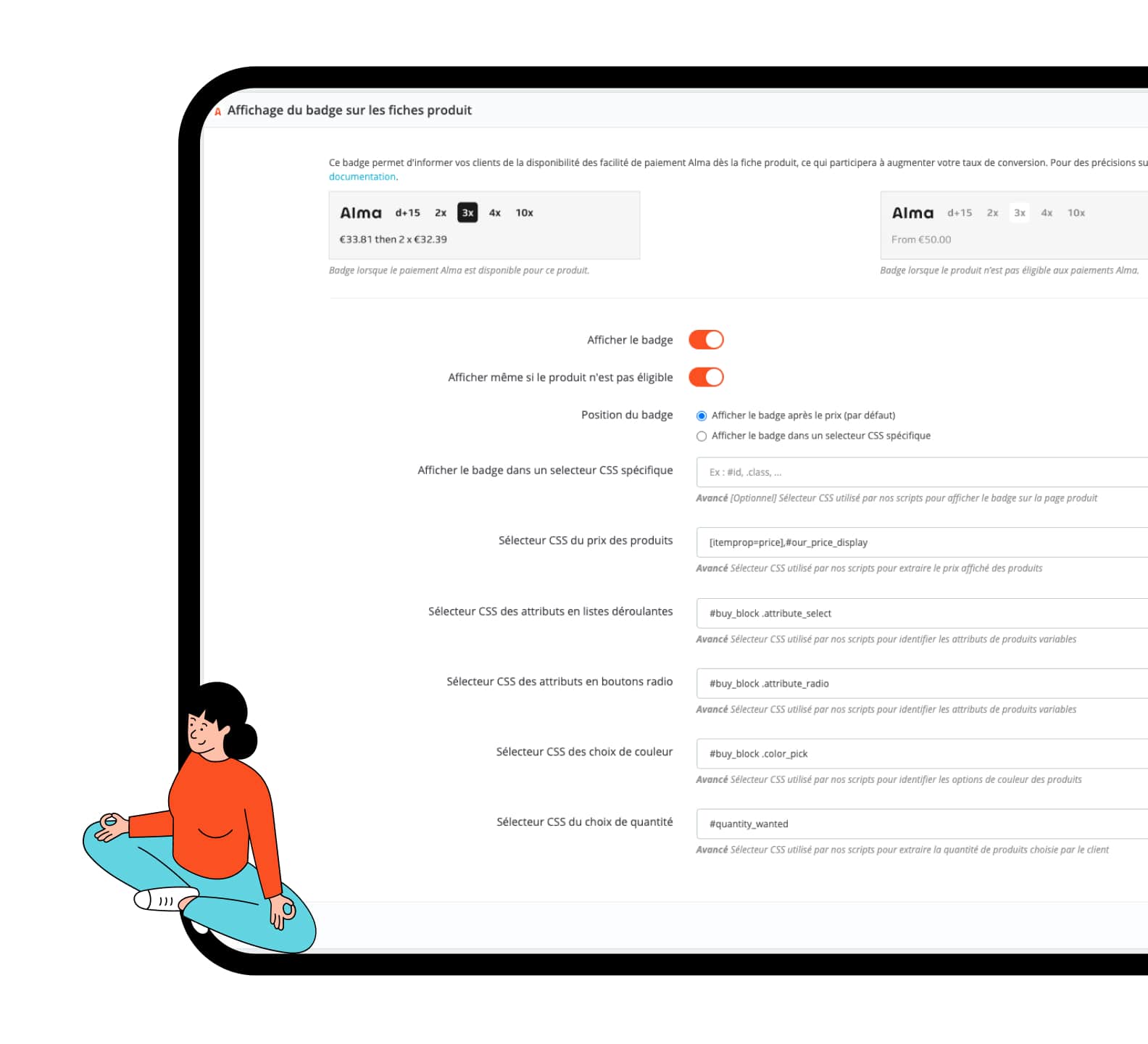 Paramétrer les fonctionnalités Alma directement sur votre back-office PrestaShop