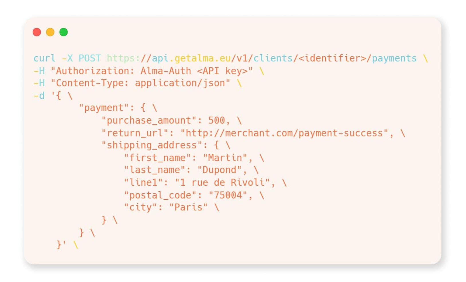 Integrazione via API