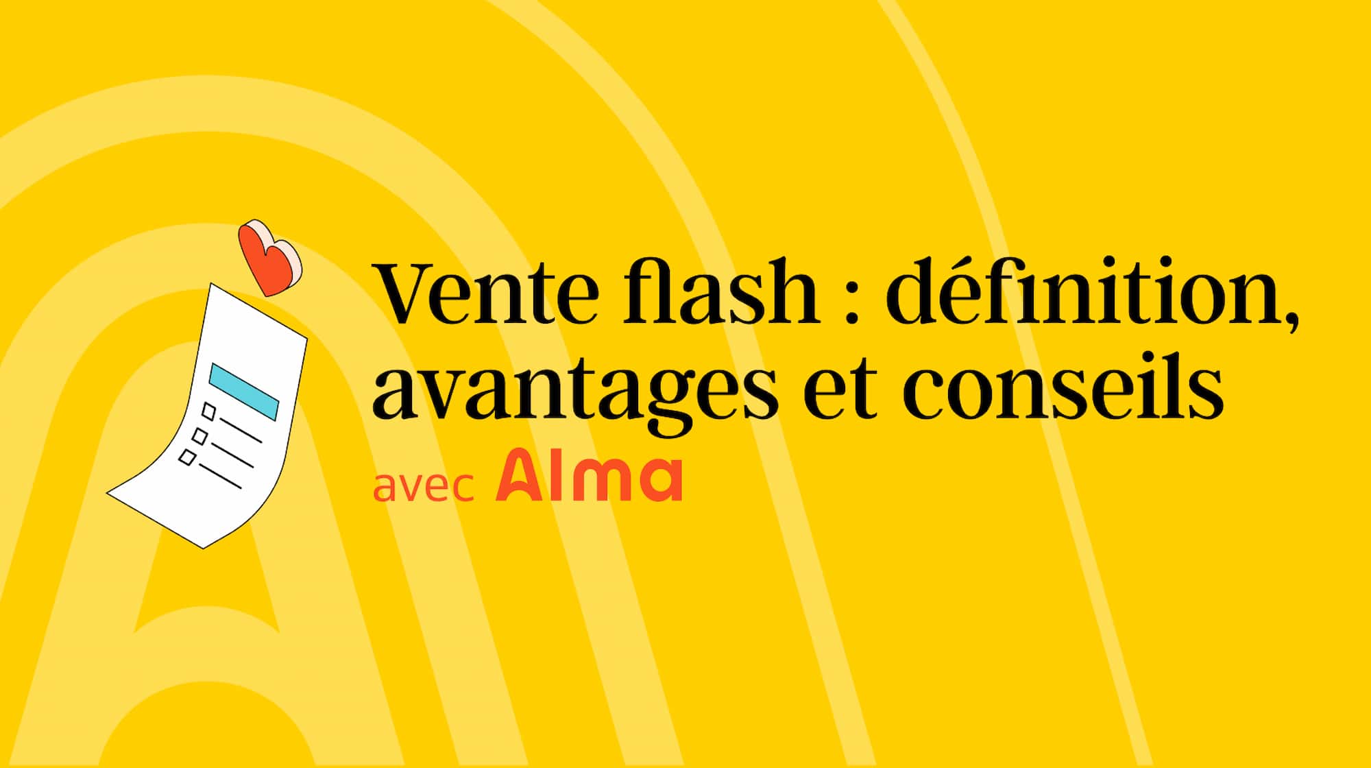 Photo de couverture sur les ventes flash