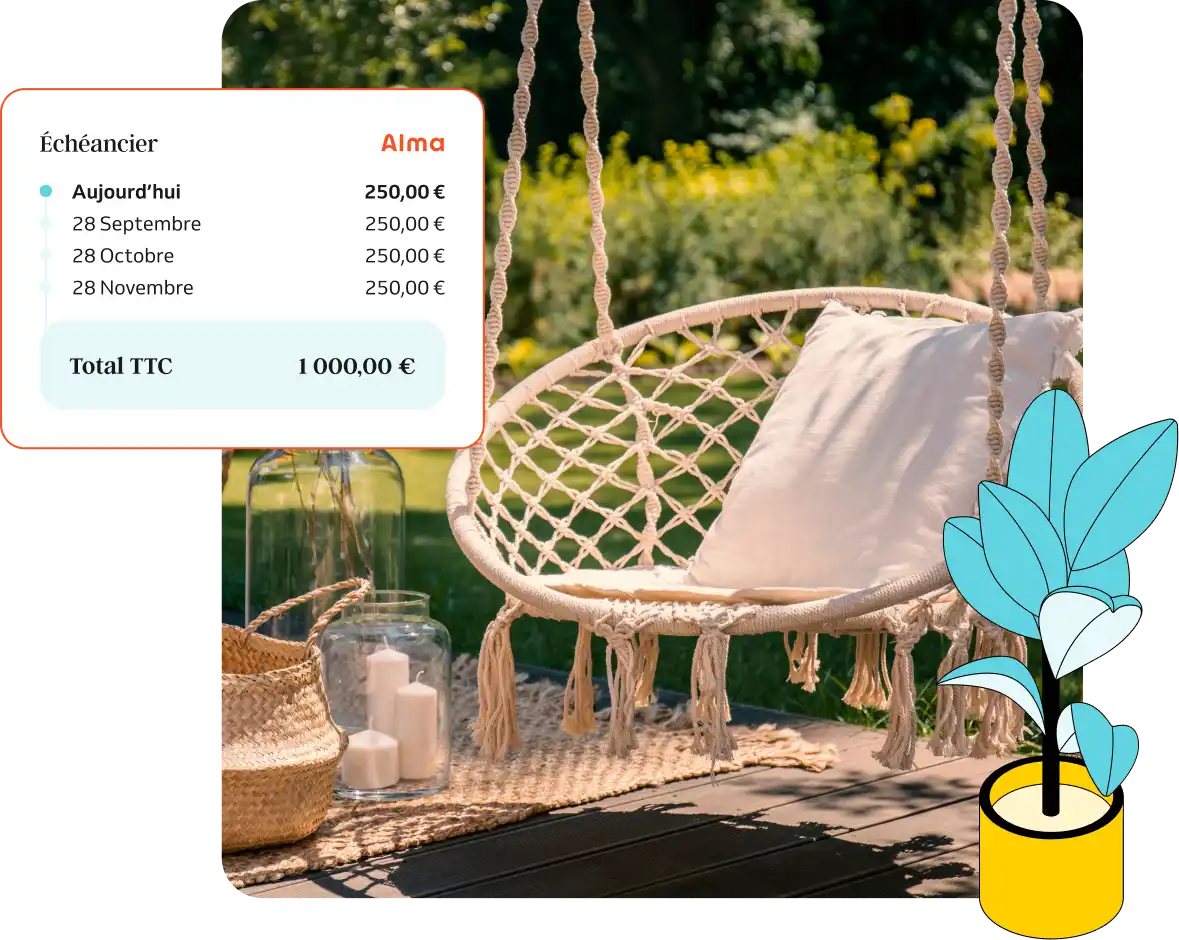Paiement en plusieurs fois pour les enseignes Maison et Jardin