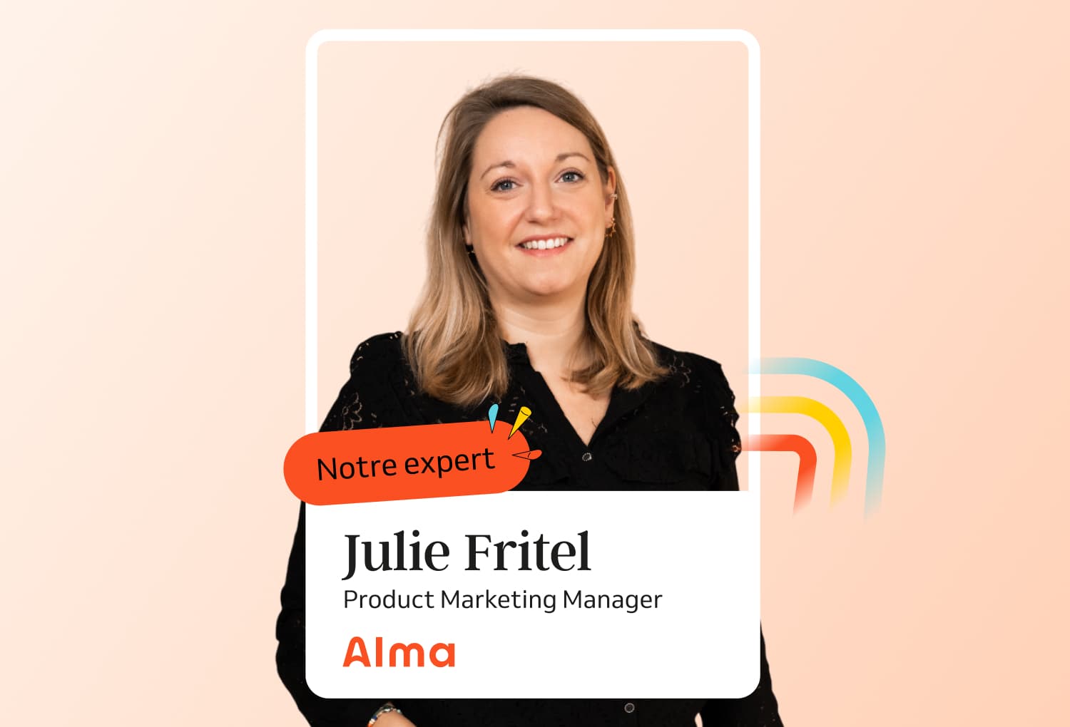 Photo de Julie Fritel, Product Marketing Manager chez Alma
