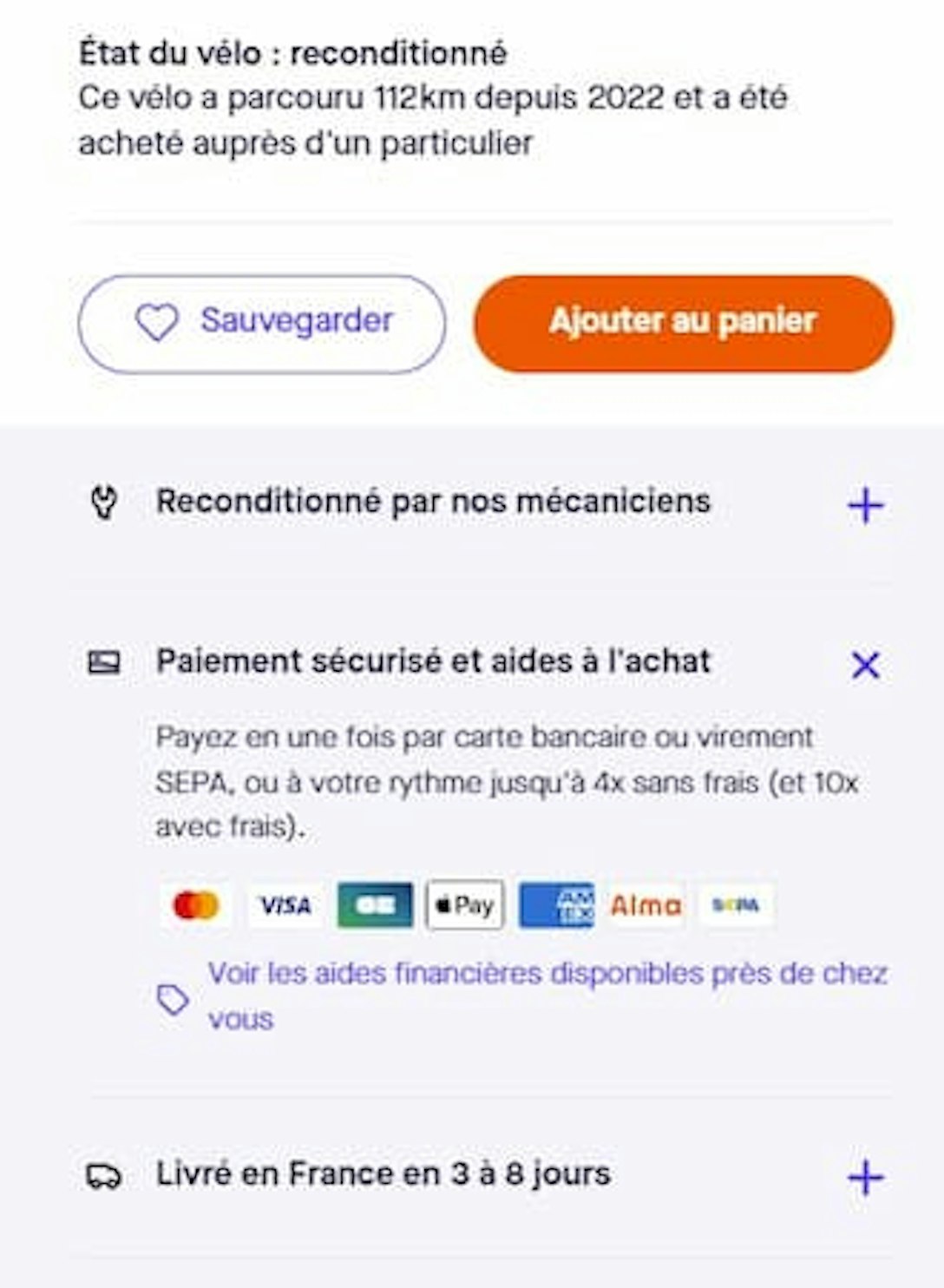 Mise en avant des éléments de réassurances et de la phase de paiement sur le site Upway.fr