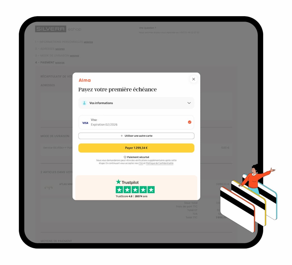 Démonstration du paiement In-Page ou sans redirection sur un site marchand