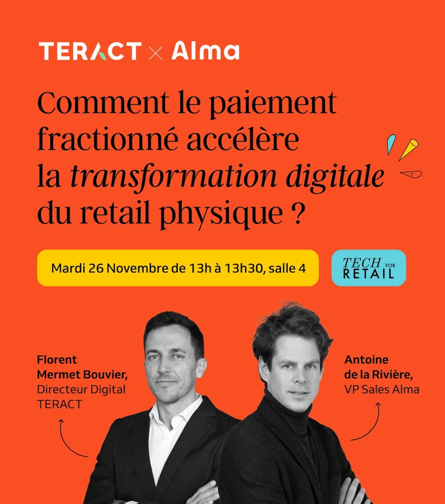 Conférence "Comment le paiement fractionné accélère la transformation digitale du retail physique ?" lors de la Tech For Retail.