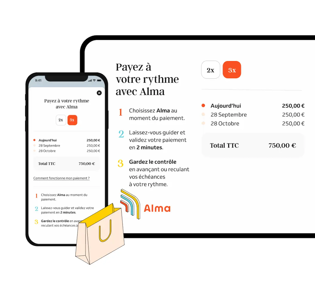 Expérience de paiement en ligne avec Alma