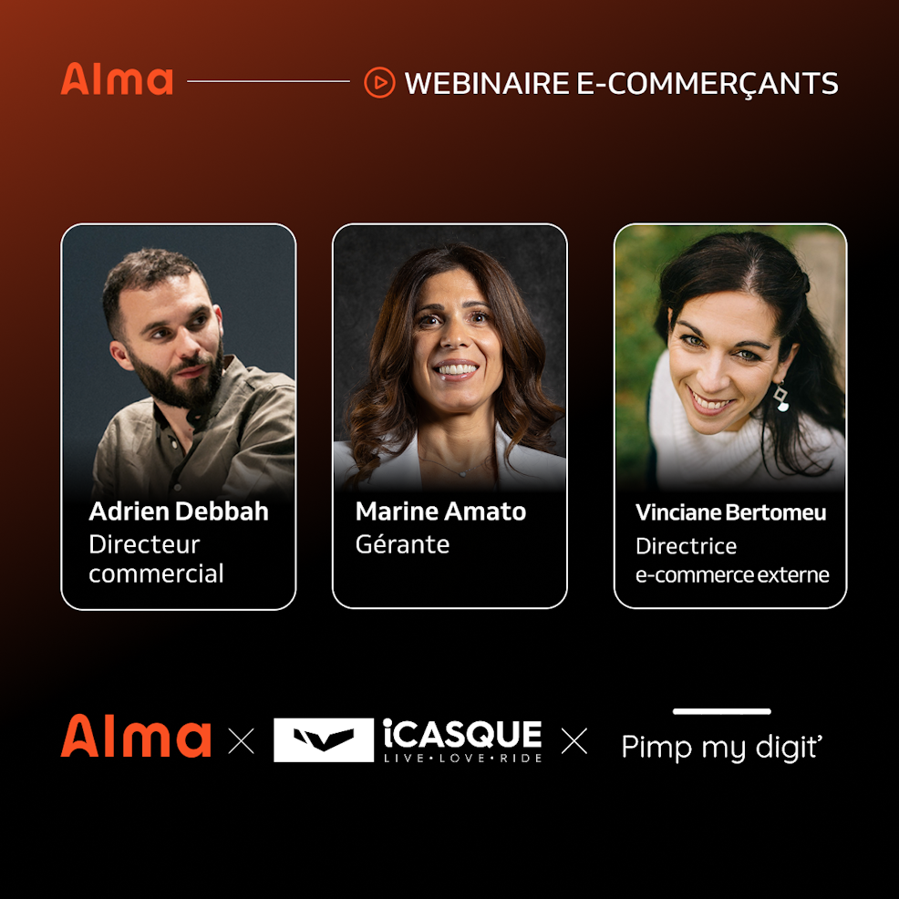 Animation du webinar par Adrien Debbah, Marine Amato et Vinciane Bertomeu