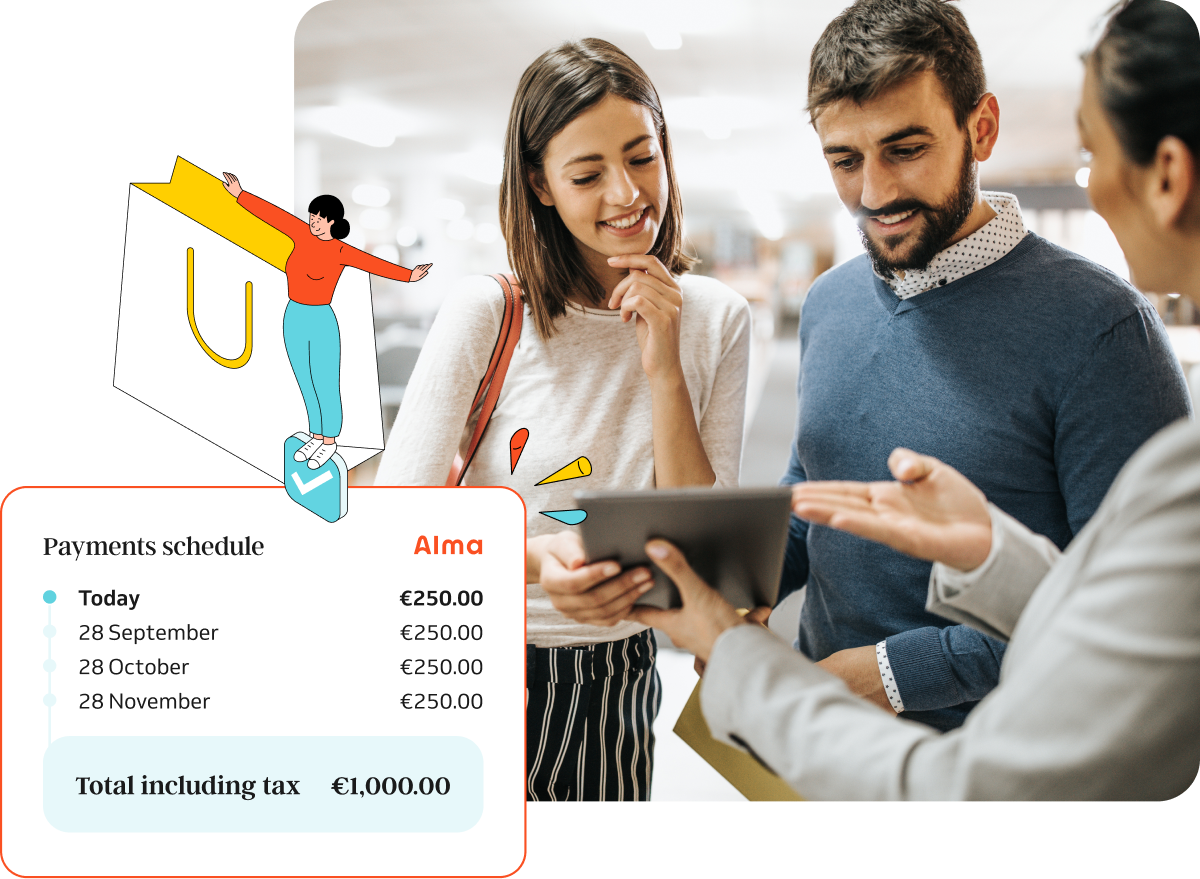 Make more in-store sales with payment in installments