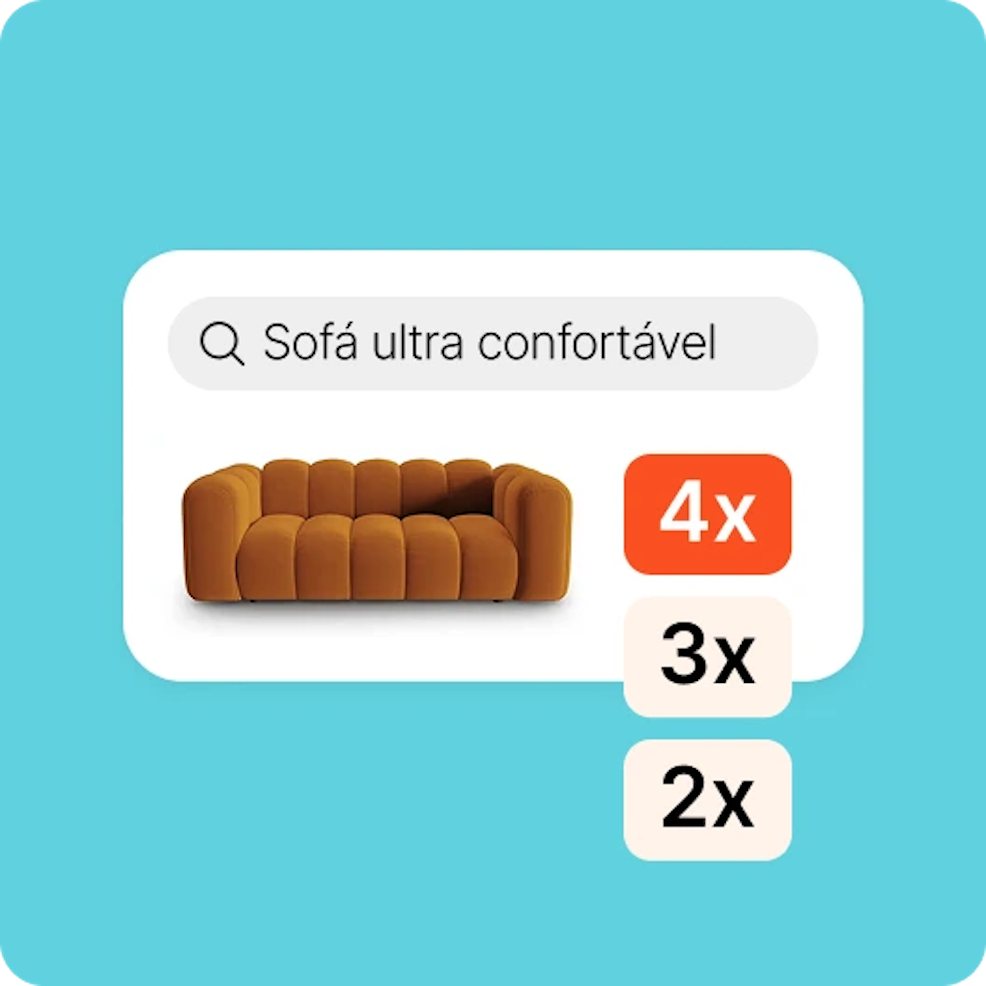 Pagamento em prestações de forma simples e imediata