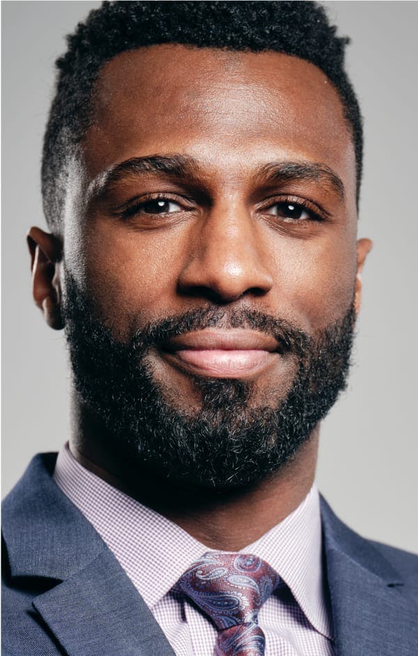 Handsome man with facial hair