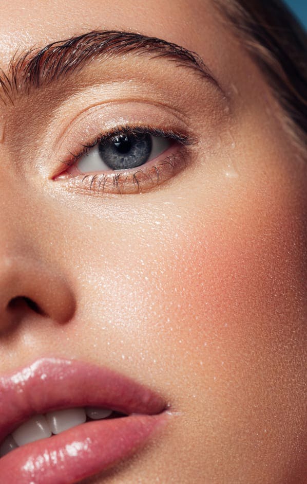 Close up image of woman face