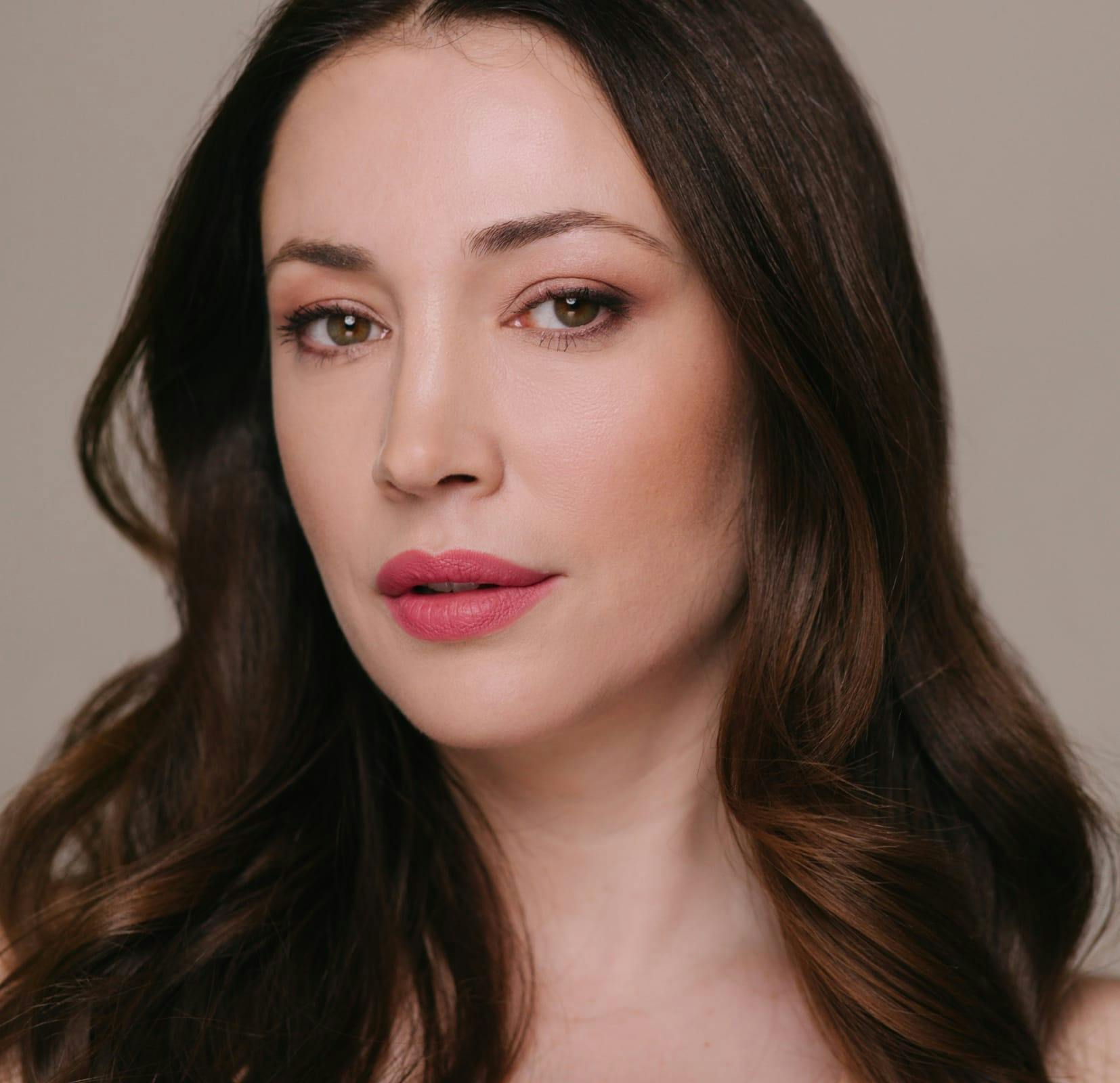 Beautiful woman with long brown hair