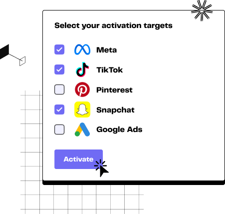 If you want to send a segment to a destination, you just have to select the specific destination and click on "Activate"