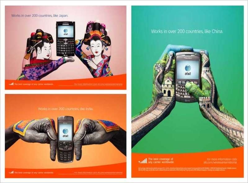 AT&T Campaign all over the world