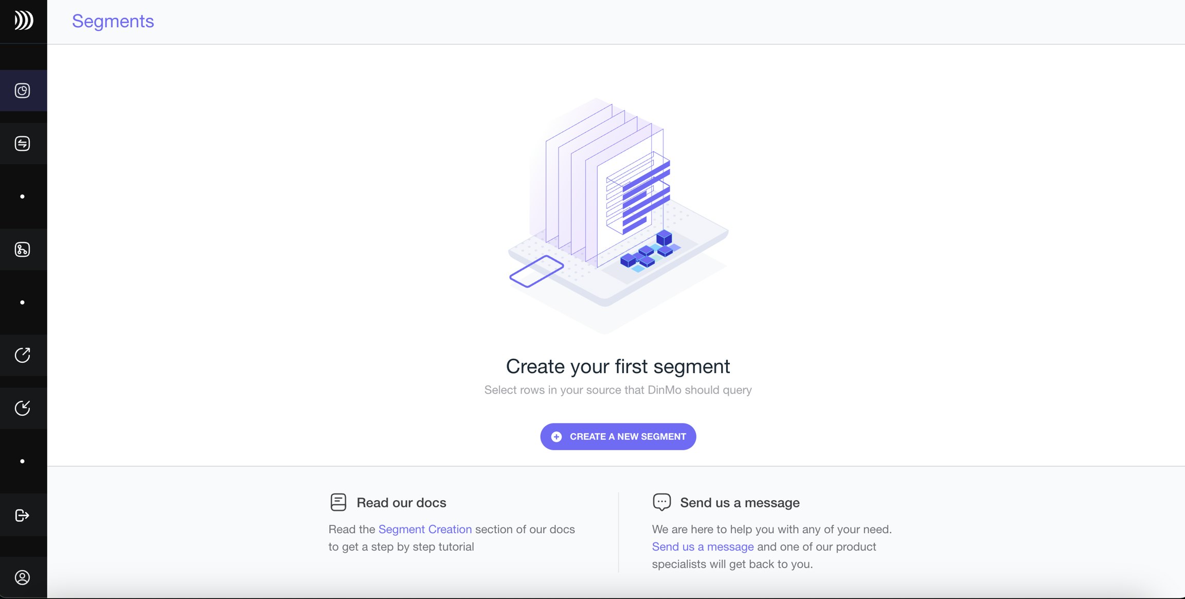 Create a segment on DinMo