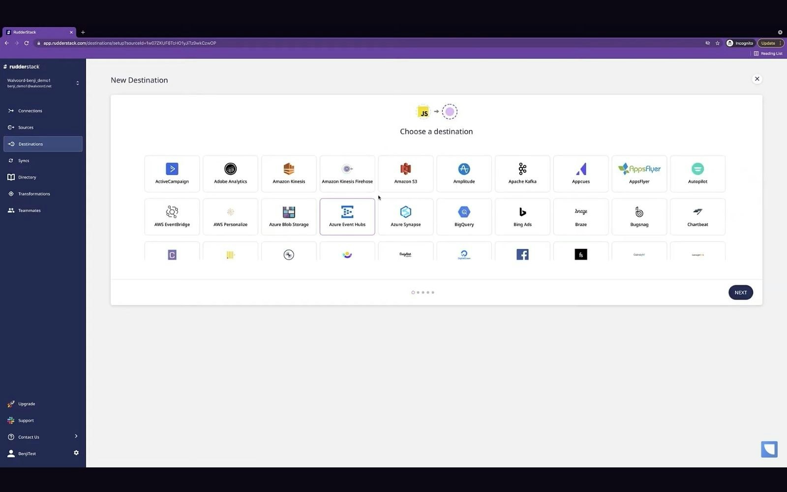 RudderStack source-destination connections Source-destination connections offered by the platform (Source: RudderStack)