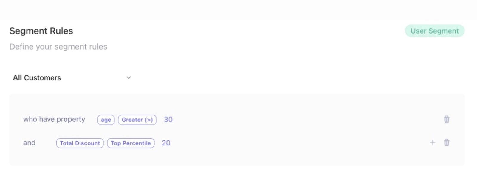 Filters by percentile