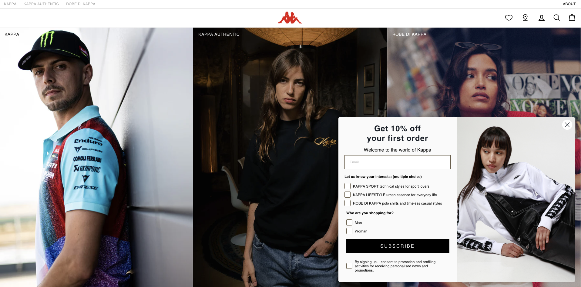 Kappa online shop