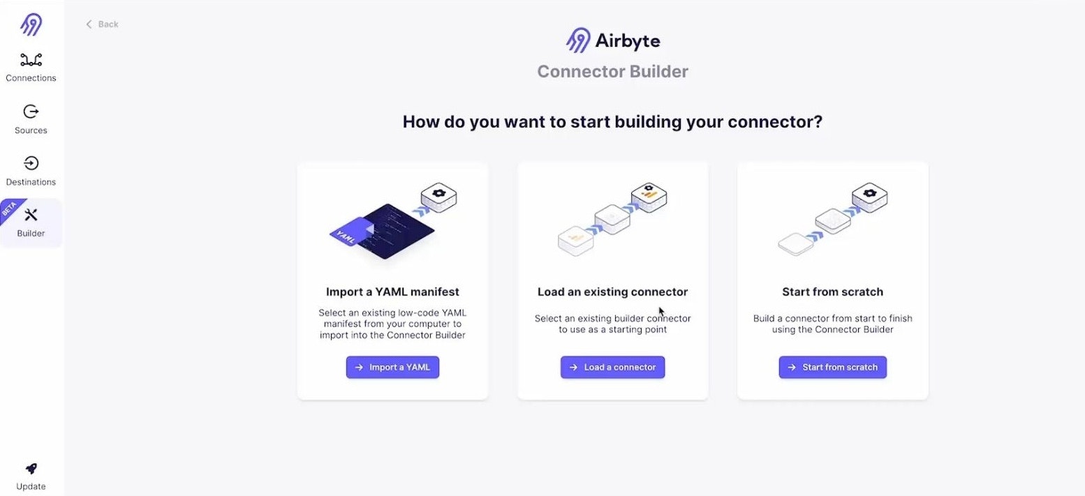 Airbyte connector builder