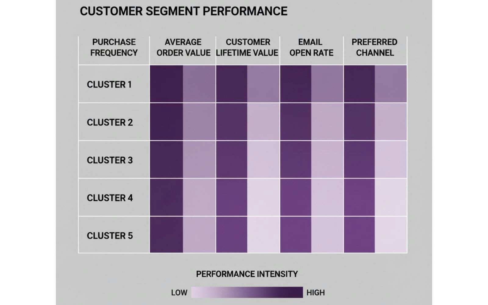 Cluster analysis is widely used in Business Intelligence (BI). Visualisation of customer segments derived from cluster analysis