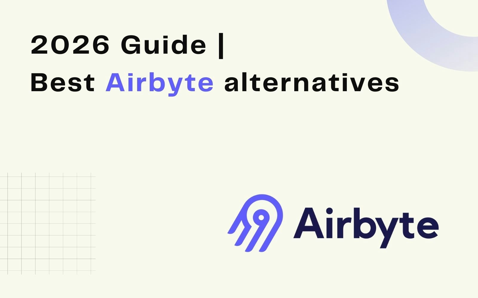 Airbyte alternatives 2026